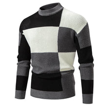 Load image into Gallery viewer, Men's Sweater Sweater Half Turtleneck Color Matching Casual
