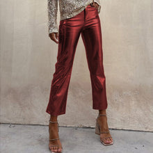 Load image into Gallery viewer, Slim-fit Slimming Nightclub Bright Casual Cropped Pants