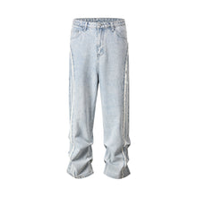Load image into Gallery viewer, Ripped Frayed Stitching Baggy Pants Jeans