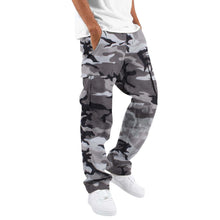 Cargar imagen en el visor de la galería, Fashion Camouflage Overalls Men's Printing Fashion Outdoor Overalls Straight Rope Overalls Men's ClothingMen's Pants Casual