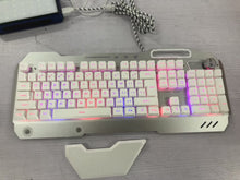 Load image into Gallery viewer, ErgonomicWired Gaming Keyboard with RGB Backlight Phone Holder
