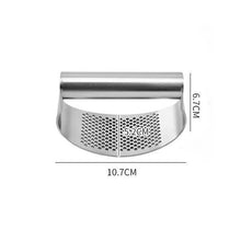 Load image into Gallery viewer, Multi-function Manual Garlic Press Stainless Steel Garlic Presse Curved Garlic Grinding Slicer Chopper Home Cooking Gadgets Tool