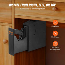 Cargar imagen en el visor de la galería, Mounted Gun Safe For Pistols, Biometric Gun Safe With Three Quick Access Ways Of Fingerprints, Passwords And Keys, Handgun Safe For 1 Pistol For Home, Bedside, Nightstand, Wall