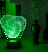 Load image into Gallery viewer, Twist Abstract LED 3D Night Light Touch Colorful Acrylic 3D Table Lamp Decoration Lighting Baby Sleeping Mood Lamp Best Gift