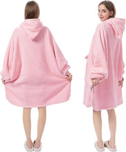 Load image into Gallery viewer, Krifey Wearable Blanket Hoodie, Oversized Sherpa Hooded As Birthday Gifts For Mom Women Girlfriend Men, Cozy Sweatshirt With Giant Pocket