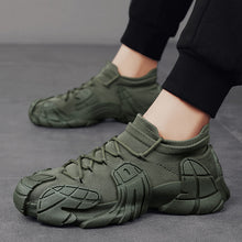 Cargar imagen en el visor de la galería, Zapatillas de deporte con cordones y suela gruesa para hombre, ligeras, personalizadas, para correr y caminar