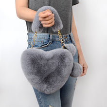 Load image into Gallery viewer, Love Bags Soft Plush Handbags Women Valentine's Day Party Bag