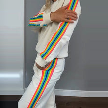 Cargar imagen en el visor de la galería, Suéter y pantalones informales con cuello redondo para mujer, nueva moda de otoño