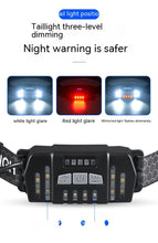 Load image into Gallery viewer, Multifunctional Silicone Night Running Induction Telescopic Zoom Outdoor Led Emergency Light