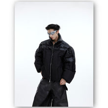 Load image into Gallery viewer, Flowing Light Thickened Three-dimensional Splicing Design Cotton Jacket