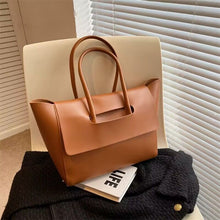 Load image into Gallery viewer, Fashion Women Shoulder Bags Large Capacity Handbags Simple Retro Tote Bags Solid Color Famous Brand High Quality Bags