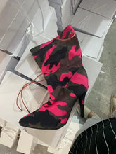 Load image into Gallery viewer, Plus Size Pointed Print High Heel Fashion Boots Women