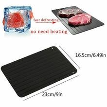 Load image into Gallery viewer, Fast Defrost Tray Fast Thaw Frozen Food Meat Fruit Quick Defrosting Plate Board Defrost Tray Thaw Master Kitchen Gadgets