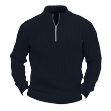 Load image into Gallery viewer, Leisure Pullover Men's Sweater Solid Color Stand Collar Long Sleeve