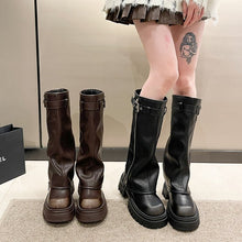 Load image into Gallery viewer, Western Style Raise The Bottom Brown Boots For Women