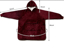 Load image into Gallery viewer, Krifey Wearable Blanket Hoodie, Oversized Sherpa Hooded As Birthday Gifts For Mom Women Girlfriend Men, Cozy Sweatshirt With Giant Pocket