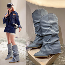 Load image into Gallery viewer, Summer Pointed Toe Pile Style Boots