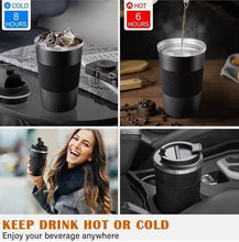 Cargar imagen en el visor de la galería, 510ML Leakproof Insulated Thermal Travel Stainless Steel Coffee Mug Cup Flask