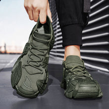 Cargar imagen en el visor de la galería, Zapatillas de deporte con cordones y suela gruesa para hombre, ligeras, personalizadas, para correr y caminar