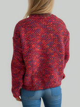 Load image into Gallery viewer, Heathered Turtleneck Dropped Shoulder Sweater