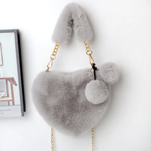 Load image into Gallery viewer, Love Bags Soft Plush Handbags Women Valentine's Day Party Bag