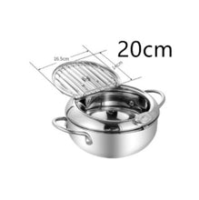 Cargar imagen en el visor de la galería, Stainless Steel Telescopic Folding Basket Frying Basket French Fries Degreasing Kitchen Tool