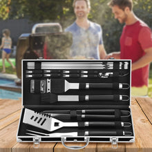Load image into Gallery viewer, Grilljoy BBQ Accessories Grill Tools Set - 22PCS Stainless Steel Barbecue Grill Accessories For Outdoor Grill With Black Aluminum Case - Grilling Gifts For Men Dad -Grill Tools Kit