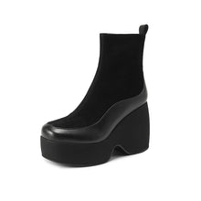 Load image into Gallery viewer, Small Platform Martin Boots Women's Genuine Leather
