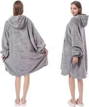 Load image into Gallery viewer, Krifey Wearable Blanket Hoodie, Oversized Sherpa Hooded As Birthday Gifts For Mom Women Girlfriend Men, Cozy Sweatshirt With Giant Pocket