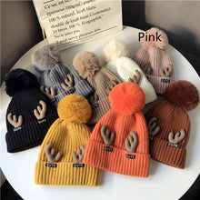 Load image into Gallery viewer, Winter Student Hair Ball Plus Velvet Thick Warm Ear Protection