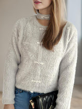 Load image into Gallery viewer, Cutout Knot Button Long Sleeve Cardigan