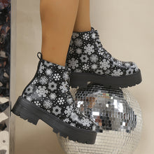 Load image into Gallery viewer, Platform Martin Boots Lace-up Platform Heel Ankle Boots