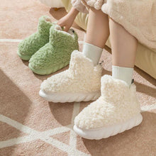Load image into Gallery viewer, Winter Package Heeled Waterproof Home Indoor And Outdoor Wear Cute High Helper Cotton Slippers