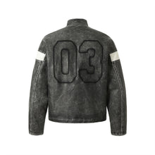 Load image into Gallery viewer, Motorcycle Racing Suit Leather Coat Men's Trend