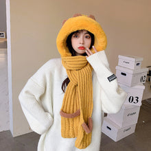 Load image into Gallery viewer, Winter Knitted Wool Scarf Hat Gloves In One Of Three Sets