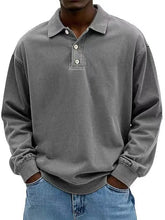 Load image into Gallery viewer, Fall Men's Long Sleeve Polo Shirts Casual Breathable Comfortable Tees Shirt Solid High Quality Sweatshirt Male T-Shirt