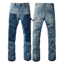 Load image into Gallery viewer, Contrast Color Fashion Men's Retro Jeans