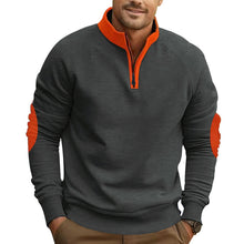 Load image into Gallery viewer, Stand Collar Pullover Half Zip Long Sleeve Coat