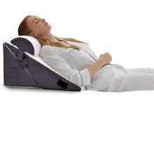 Load image into Gallery viewer, Bed Wedge Pillow Suit For Back Leg And Knee Support Sleeping