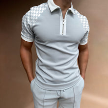 Load image into Gallery viewer, Men's POLO Shirt Striped Printed Short Sleeve T-Shirt Lapel Shirt