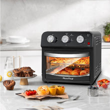 Cargar imagen en el visor de la galería, 12.5 Qt Air Fryer With Advanced Multi Function Cooking Grill, Air Fry, Defrost, Bake, Presets For French Fries, Pizza, Chicken, Fish, And Toast, Dual Knob Control