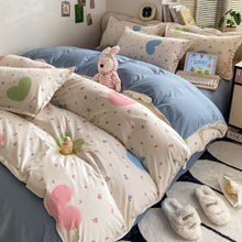 Load image into Gallery viewer, Washed Cotton Student Dormitory Bed Quilt Cover