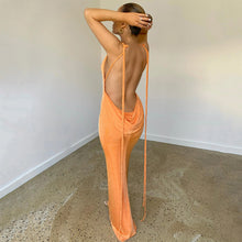 Cargar imagen en el visor de la galería, Vestido tubo ajustado con tirantes y escote sexy para mujer