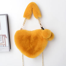 Load image into Gallery viewer, Love Bags Soft Plush Handbags Women Valentine's Day Party Bag
