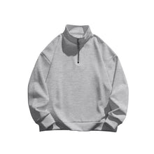 Load image into Gallery viewer, Men's Brushed Hoody Stand Collar Half Zip Long Sleeve