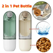 Load image into Gallery viewer, 2 In 1 Pet Water Cup Segment Design Green Dog Walking Portable Drinking Cup Dog Feeding Supplies Pet Supplies Dog Walking Water Feeder Pets Products