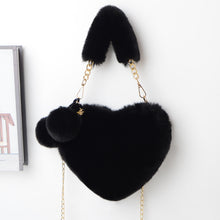 Load image into Gallery viewer, Love Bags Soft Plush Handbags Women Valentine's Day Party Bag