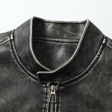 Load image into Gallery viewer, Motorcycle Racing Suit Leather Coat Men's Trend