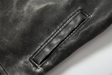 Load image into Gallery viewer, Motorcycle Racing Suit Leather Coat Men's Trend