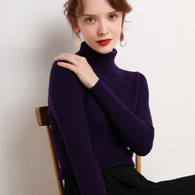 Load image into Gallery viewer, New Sweater Women's Turtleneck Pullover Slim Bottoming Shirt Thickened